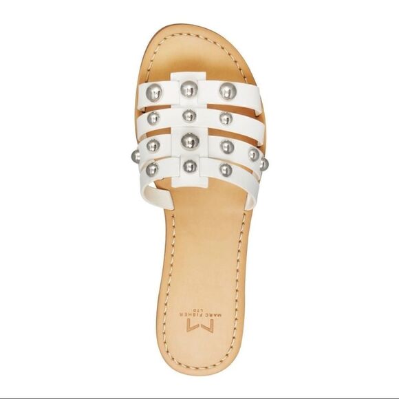 Marc Fisher | Pava Slide Sandal | White - Picture 5 of 8